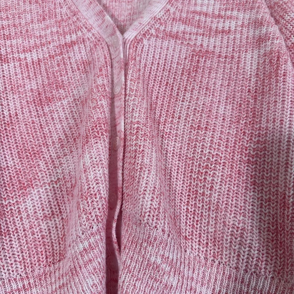 Paige Bastille cardigan in Bubblegum bishop sleeve knit button down size M - Picture 10 of 16
